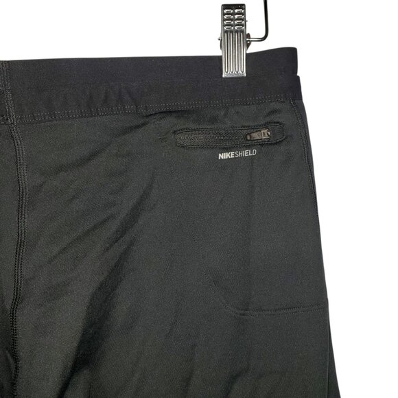 Nike Shield Tech Running Tights Men's L Black Leggings Water/Wind Resistant - Picture 6 of 7